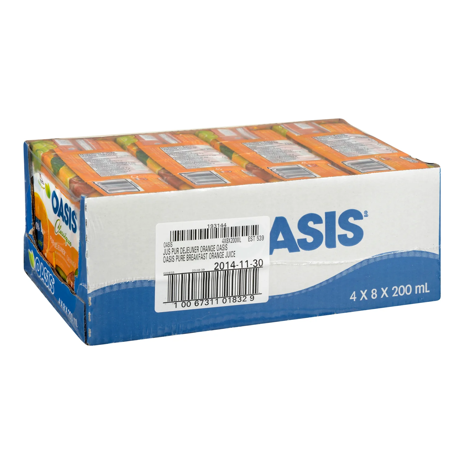 Oasis - Tetra Orange Pure Breakfast 32x200 ML