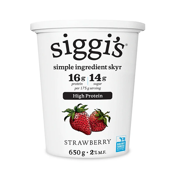 Siggi - 2% Creamy Skyr Strawberry 6x650 GR