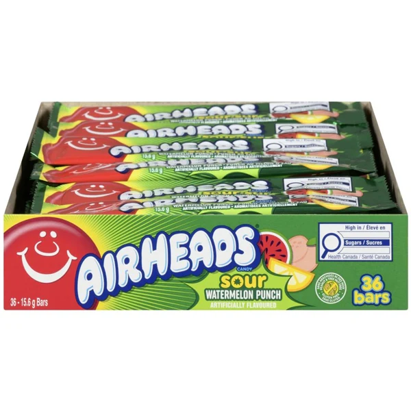 Airheads - Sour Watermelon Punch 12x36x15.6 GR