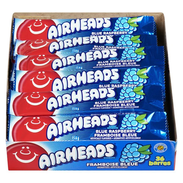 Airheads - Blue Raspberry 12x36x15.6 GR