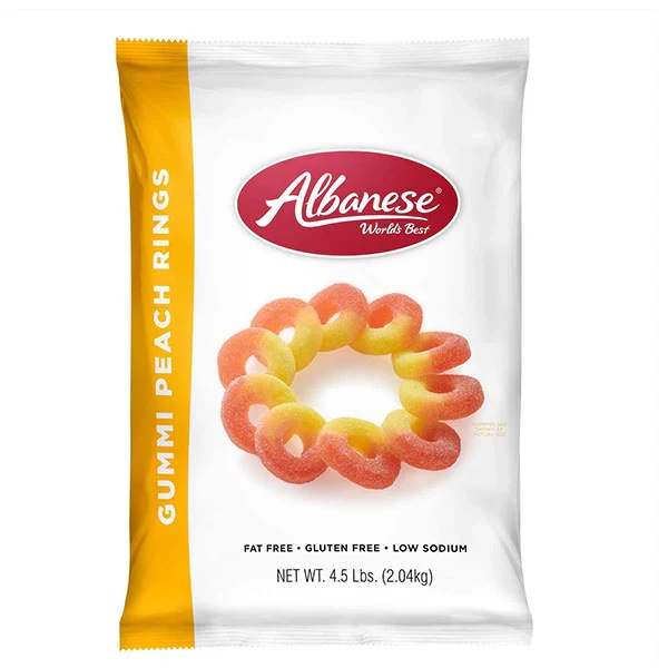 Albanese - Peach Rings 4x5 LB
