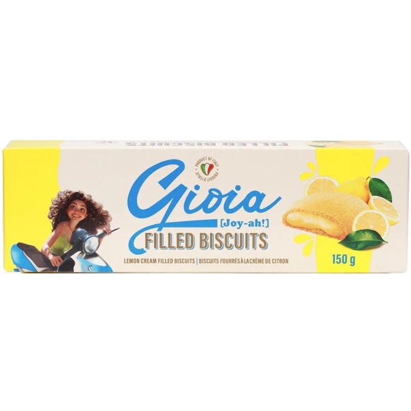 Gioia - Cookies Lemon Cream Fill 14x150 GR