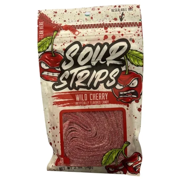 Sour Strips - Wild Cherry 12x96 GR