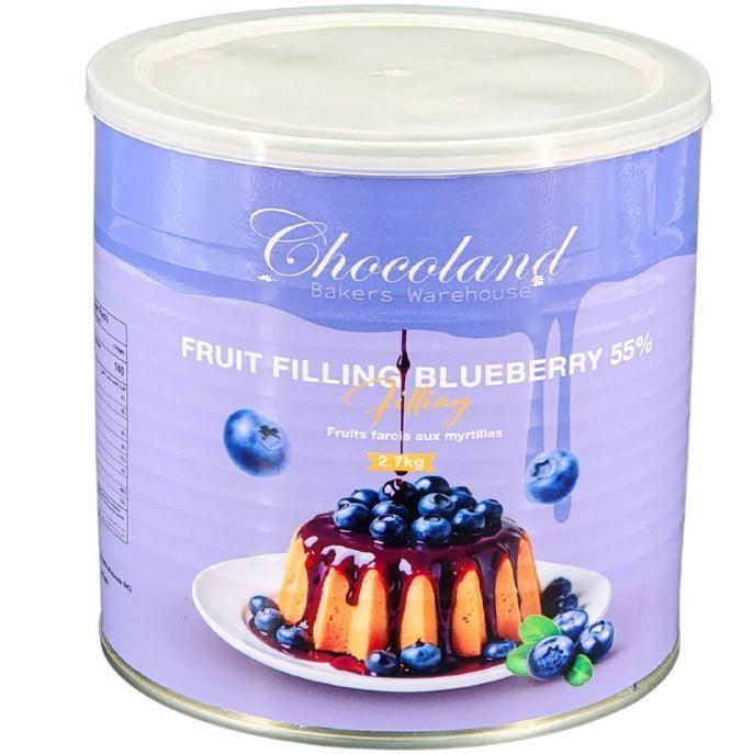 Chocoland Blueberry Filling 55% — Case (4 x 2.7 KG)