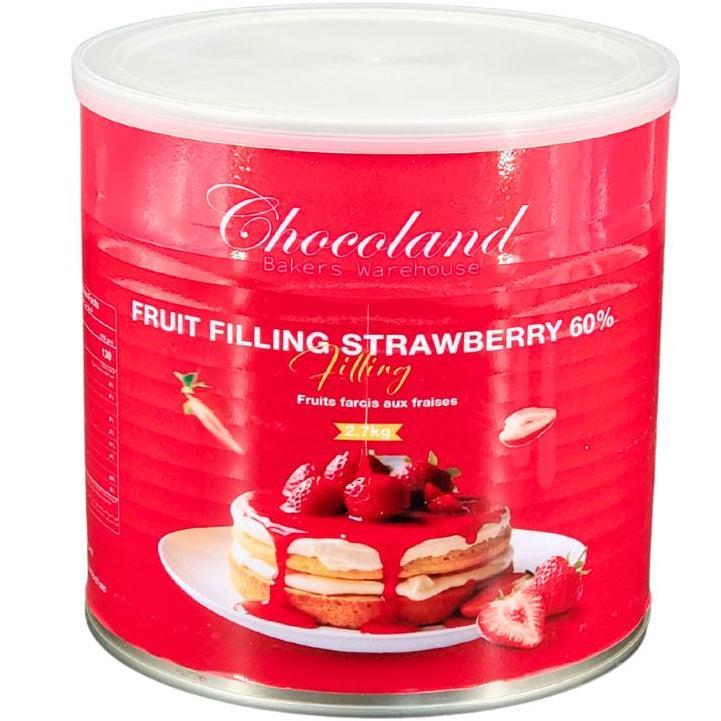Chocoland Strawberry Filling 60% — Case (4 x 2.7 KG)