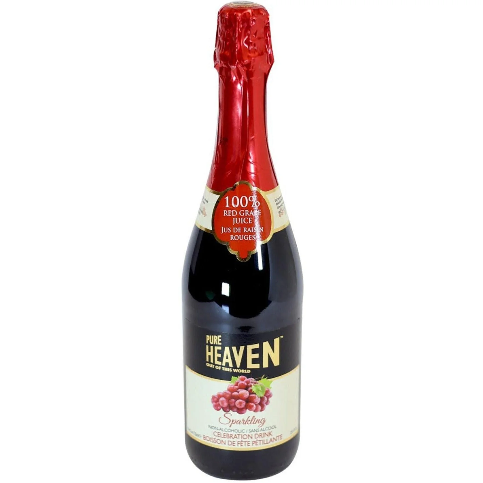 Pure Heaven - Sparkling Drink - Red Grape - Bottles — Each (750 ML)