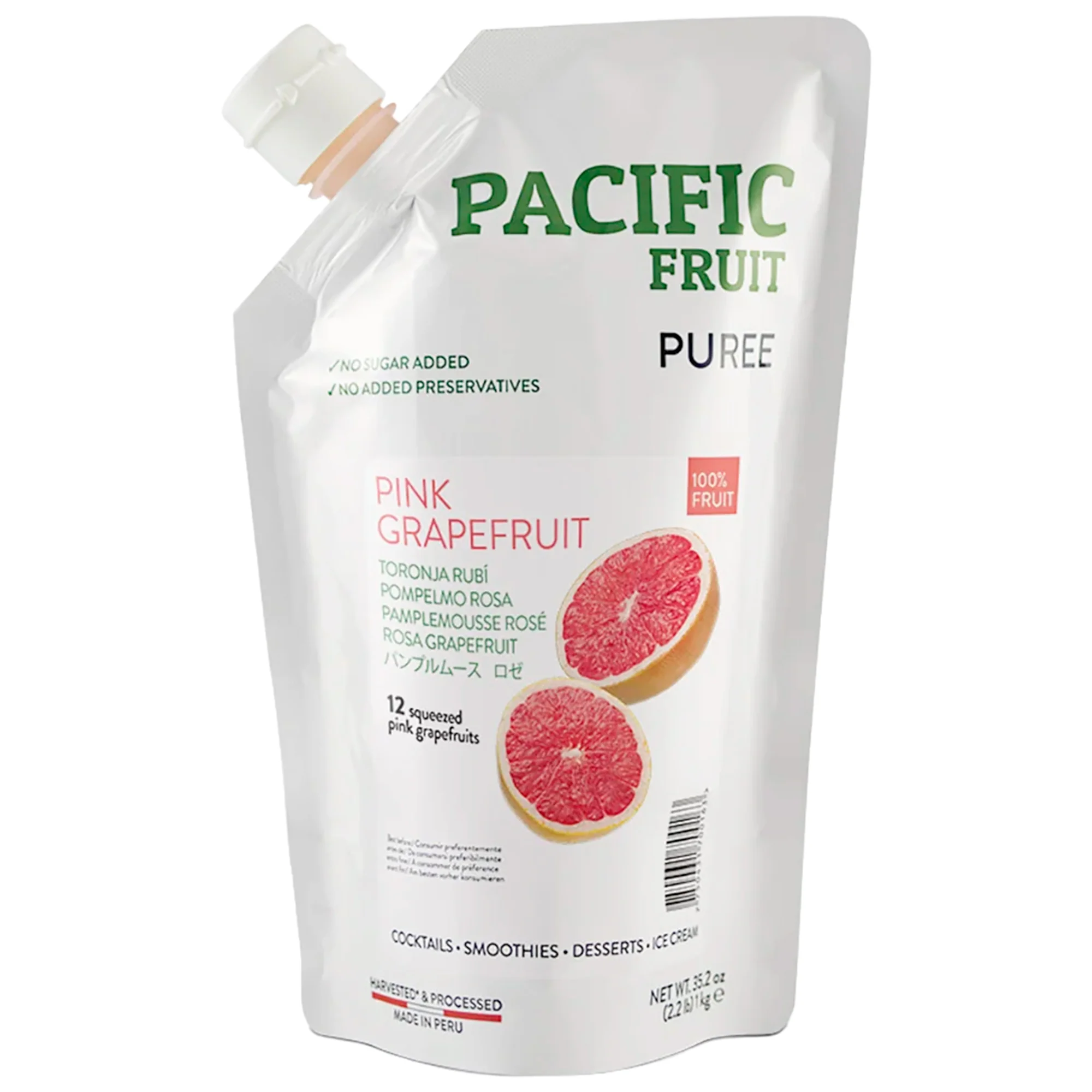 Pacific Fruit Peru - Grapefruit100 % Natural Aseptic Fruit Puree — Each (1 KG)
