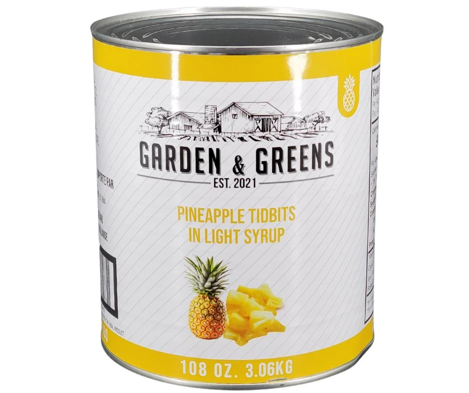 Choice/Garden Green - Pineapple Tidbits — Case (6 x 100 OZ)