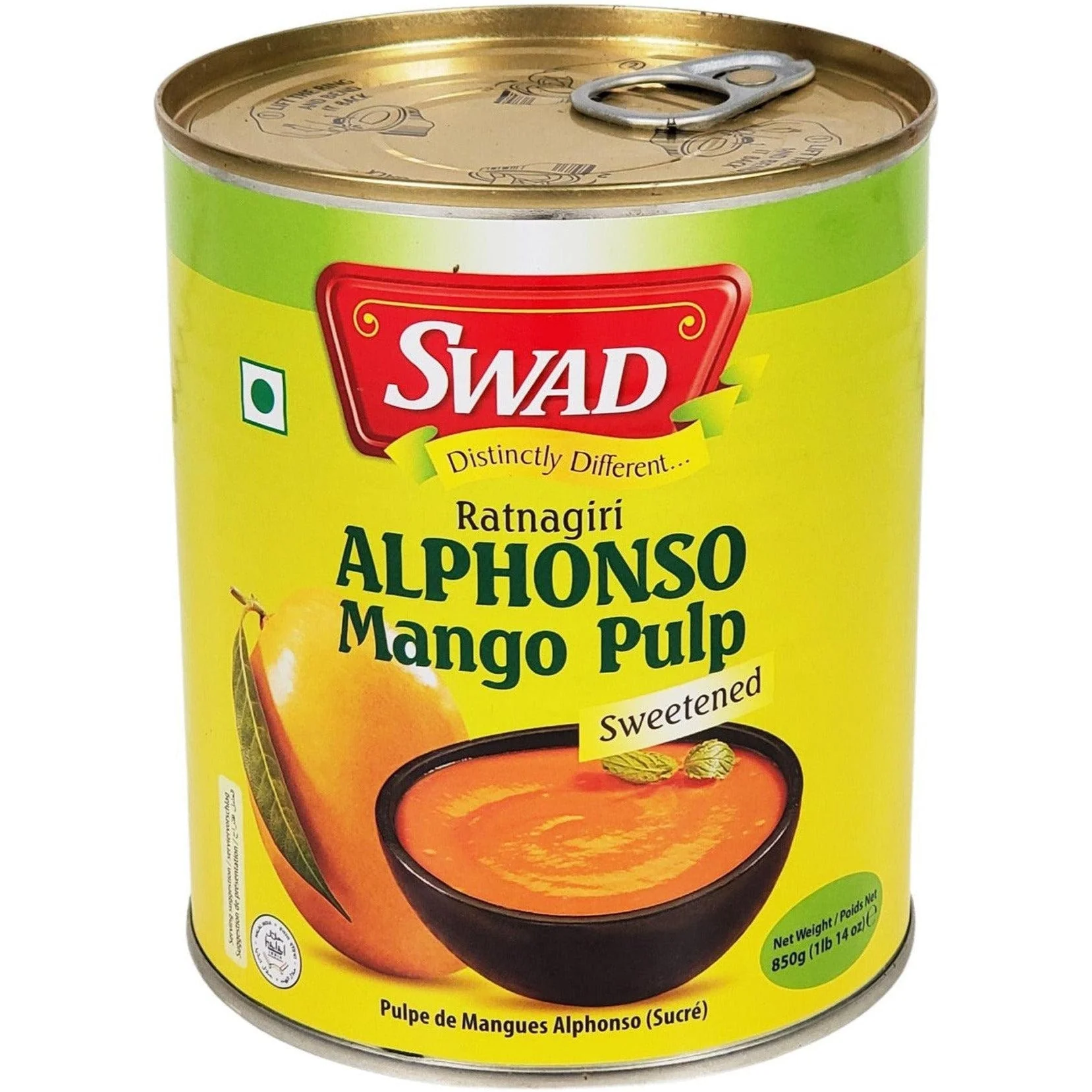 Swad - Alphonso Mango Pulp — Case (24 x 850 G)