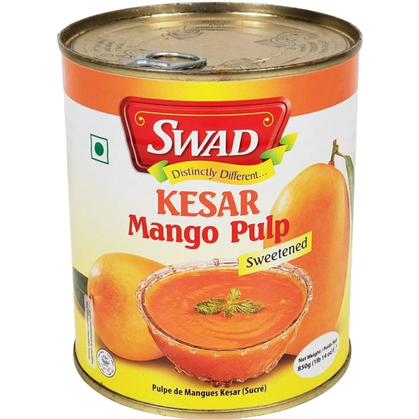 Swad - Kesar - Mango Pulp - with Sugar — Case (6 x 850 G)
