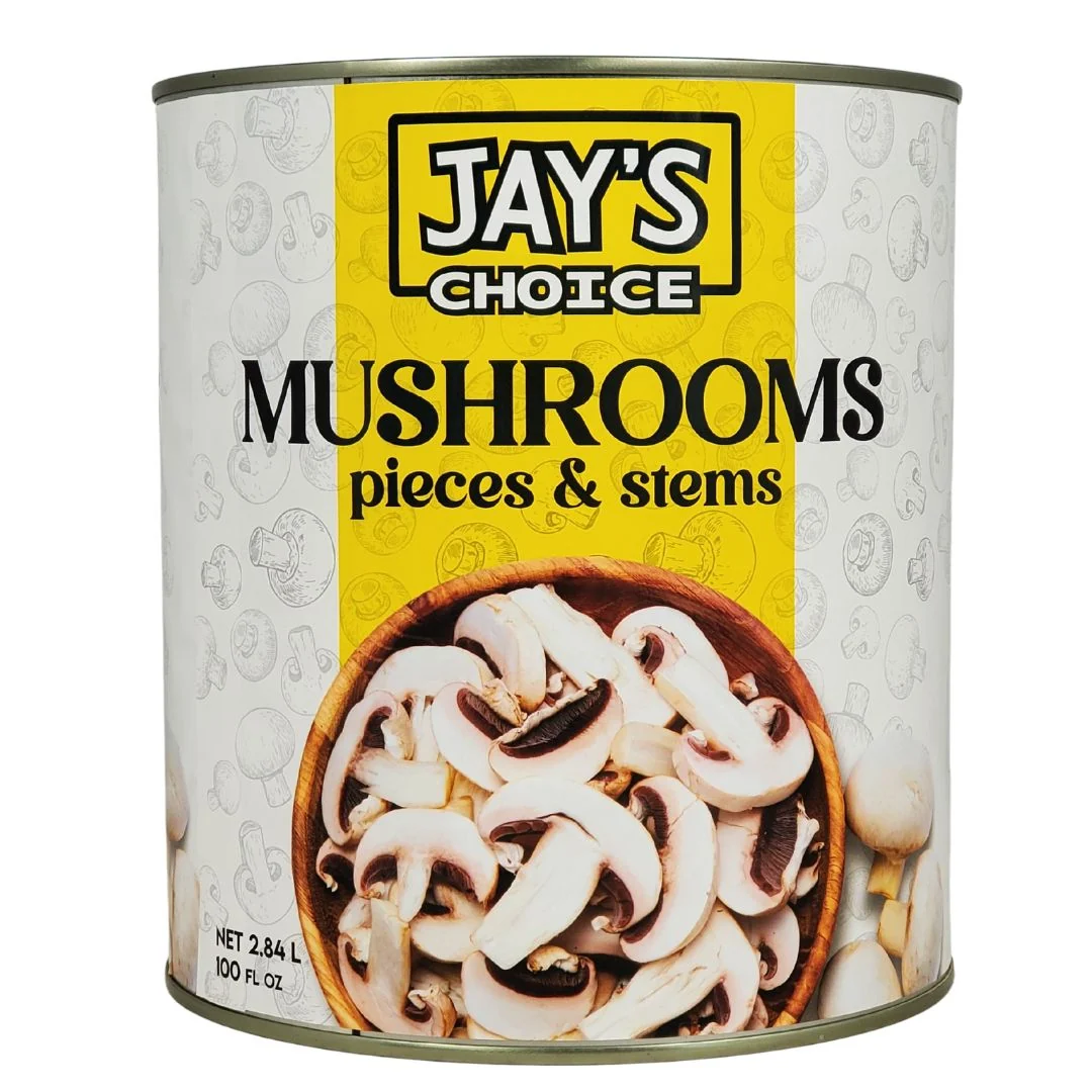 Jay's Choice - Mushroom Pieces and Stems - 5218 — Case (6 x 100 OZ)