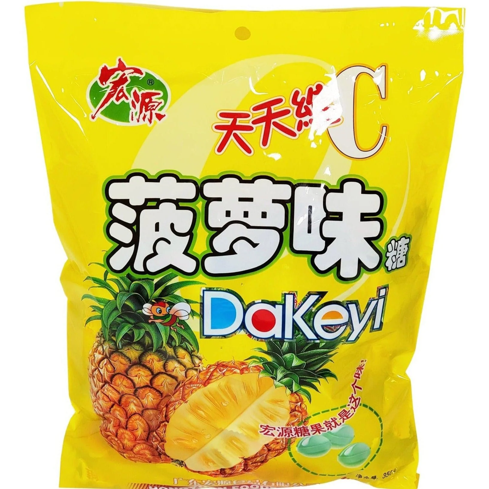 DaKeyi - Candy - Fruit - Pineapple — Case (24 x 350 G)