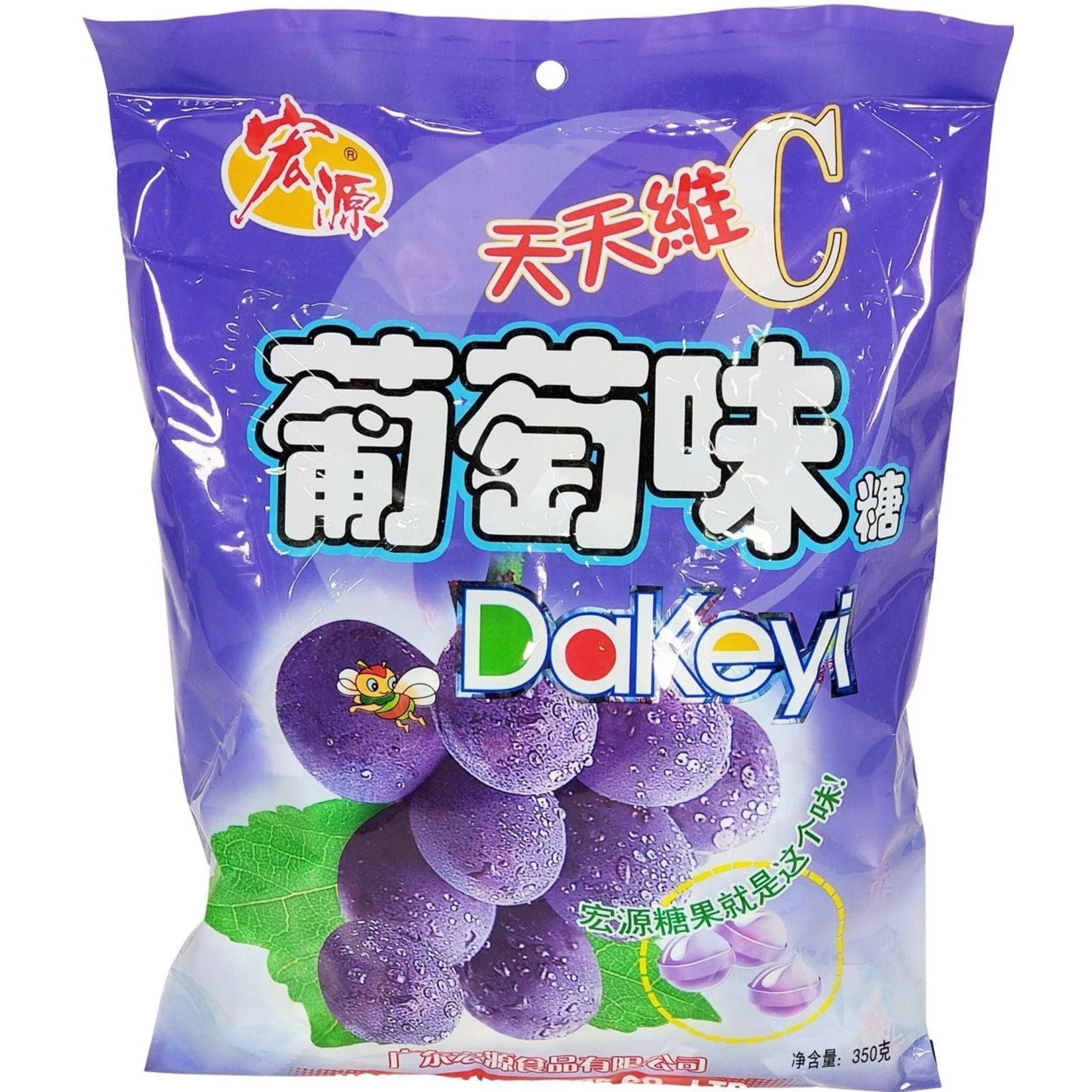 Hongyuan - Candy - Grape Fruit — Each (350 G)