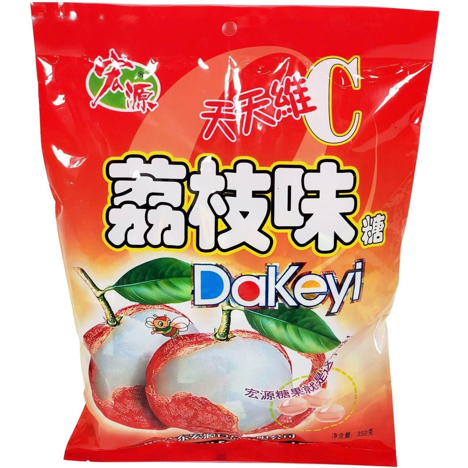 Hongyuan - Lychee Fruit Candy — Each (350 G)