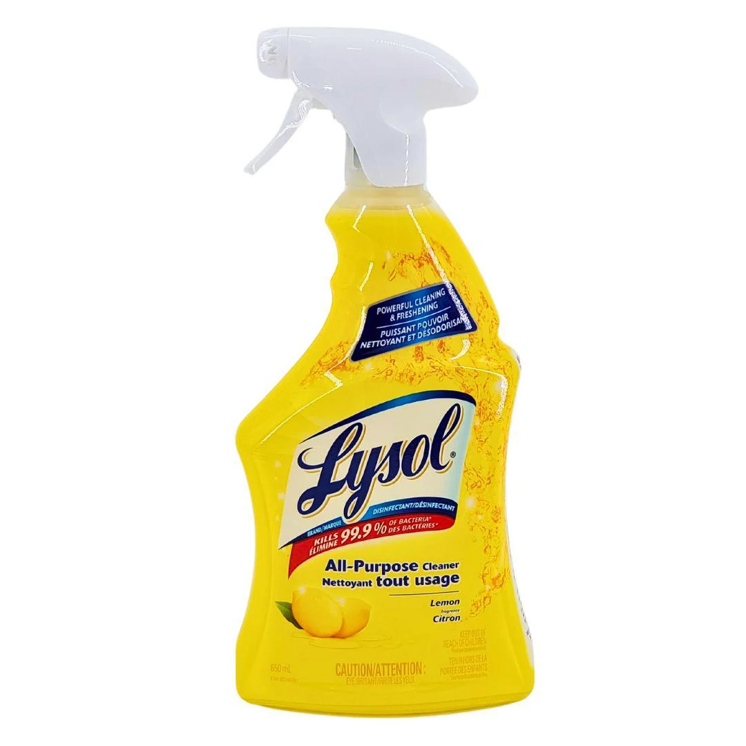 Lysol - All Purpose Cleaner - Lemon - Trigger — Case (12 x 650 ML)
