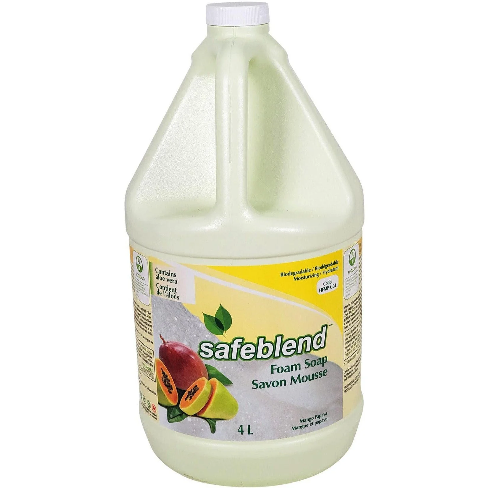 Safeblend - Foam Soap - Mango & Papaya — Case (4 x 4 L)