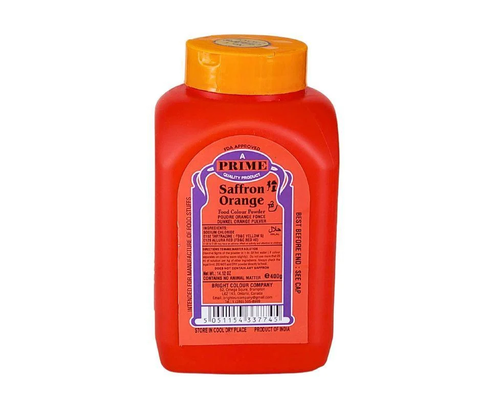 Prime - Food Colour - Saffron Orange — Case (20 x 400 G)