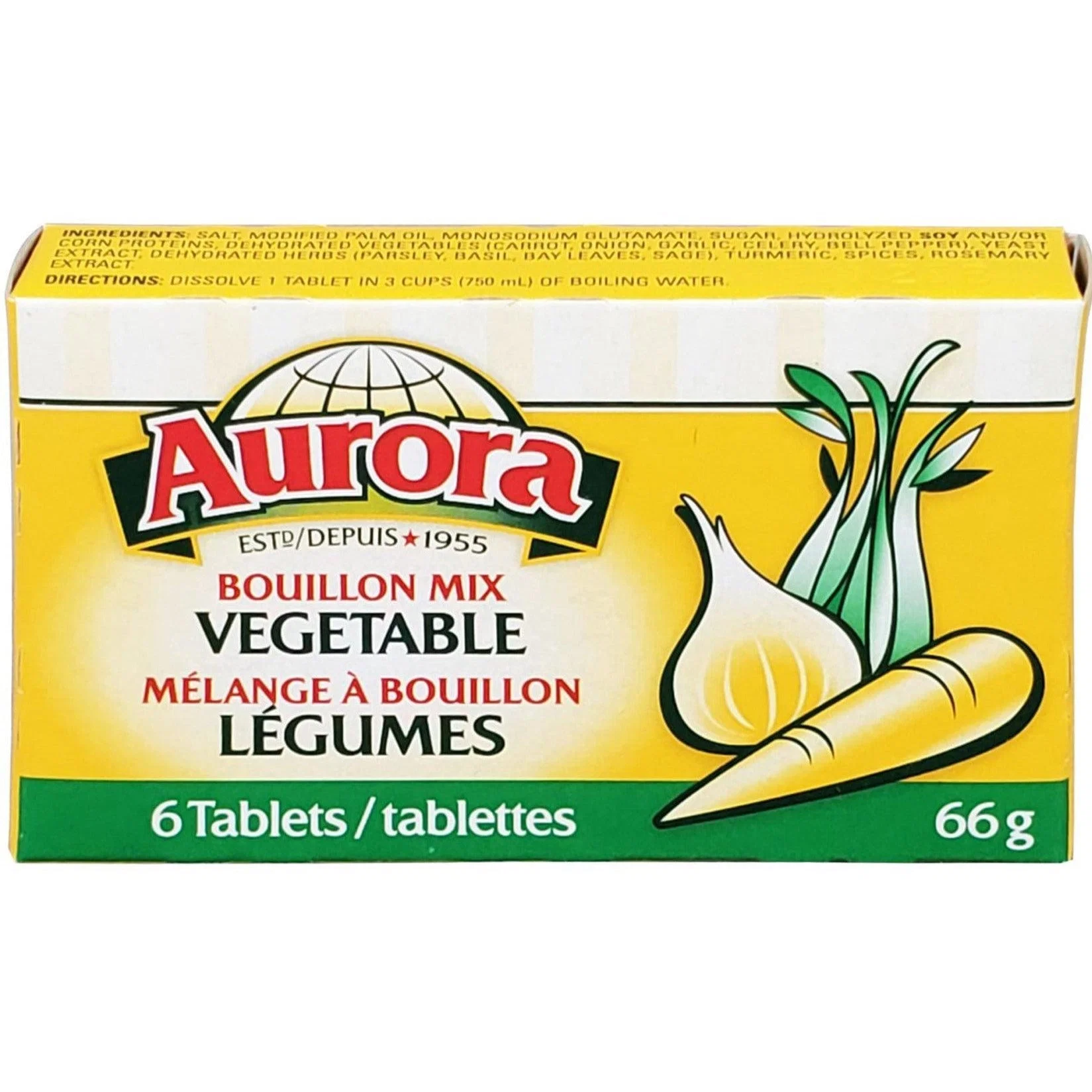 Aurora - Bouillon Cubes - Vegetable — Each (66 G)