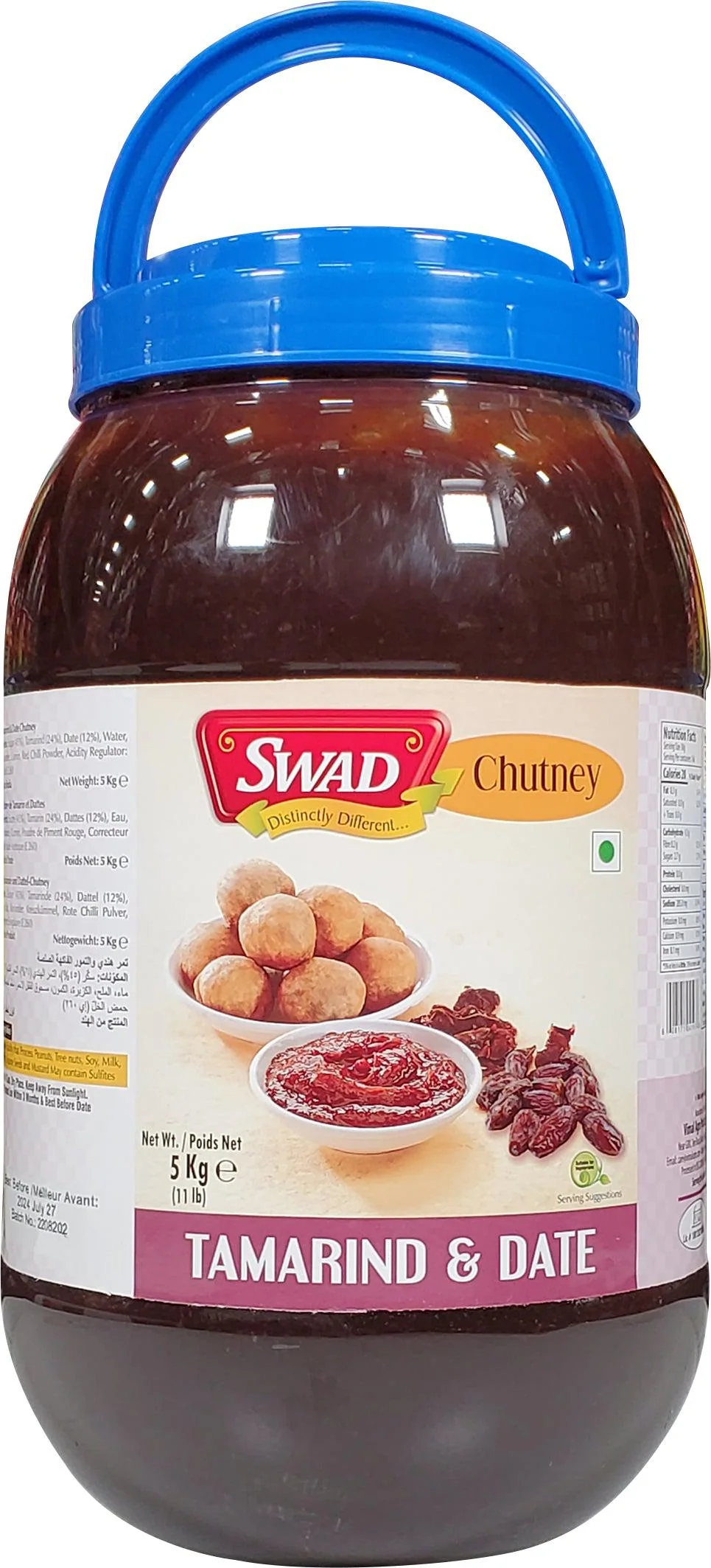 Swad Tamarind And Date Chutney — Case (4 x 5 KG)