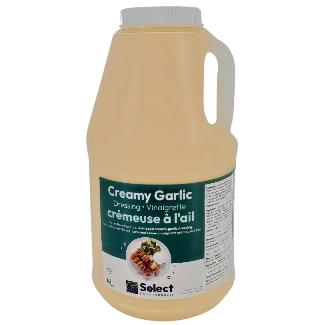 Select - Creamy Garlic Dressing — Case (2 x 4 L)
