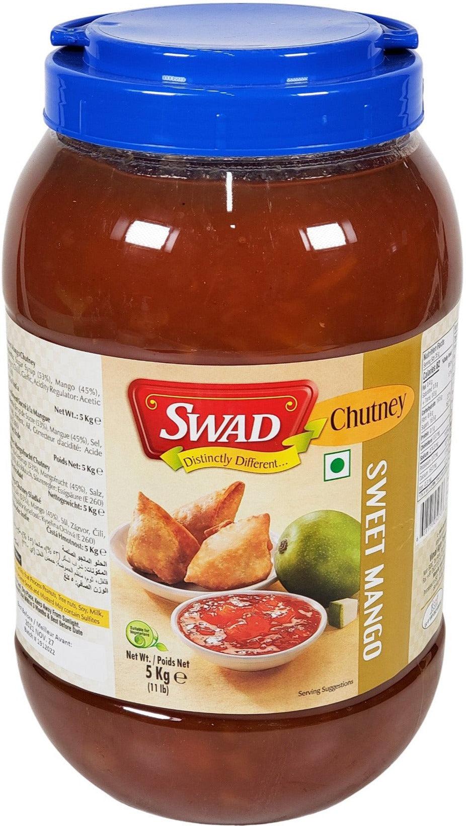 Swad Sweet Mango Chutney — Case (4 x 5 KG)