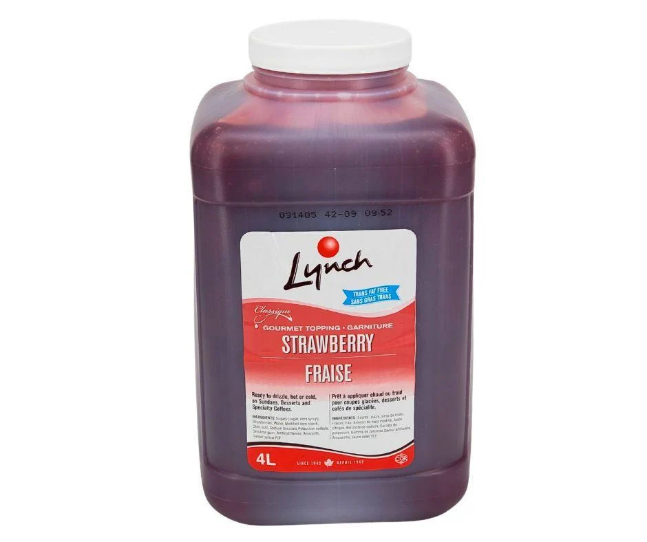 Lynch - Strawberry Topping — Case (2 x 4 L)