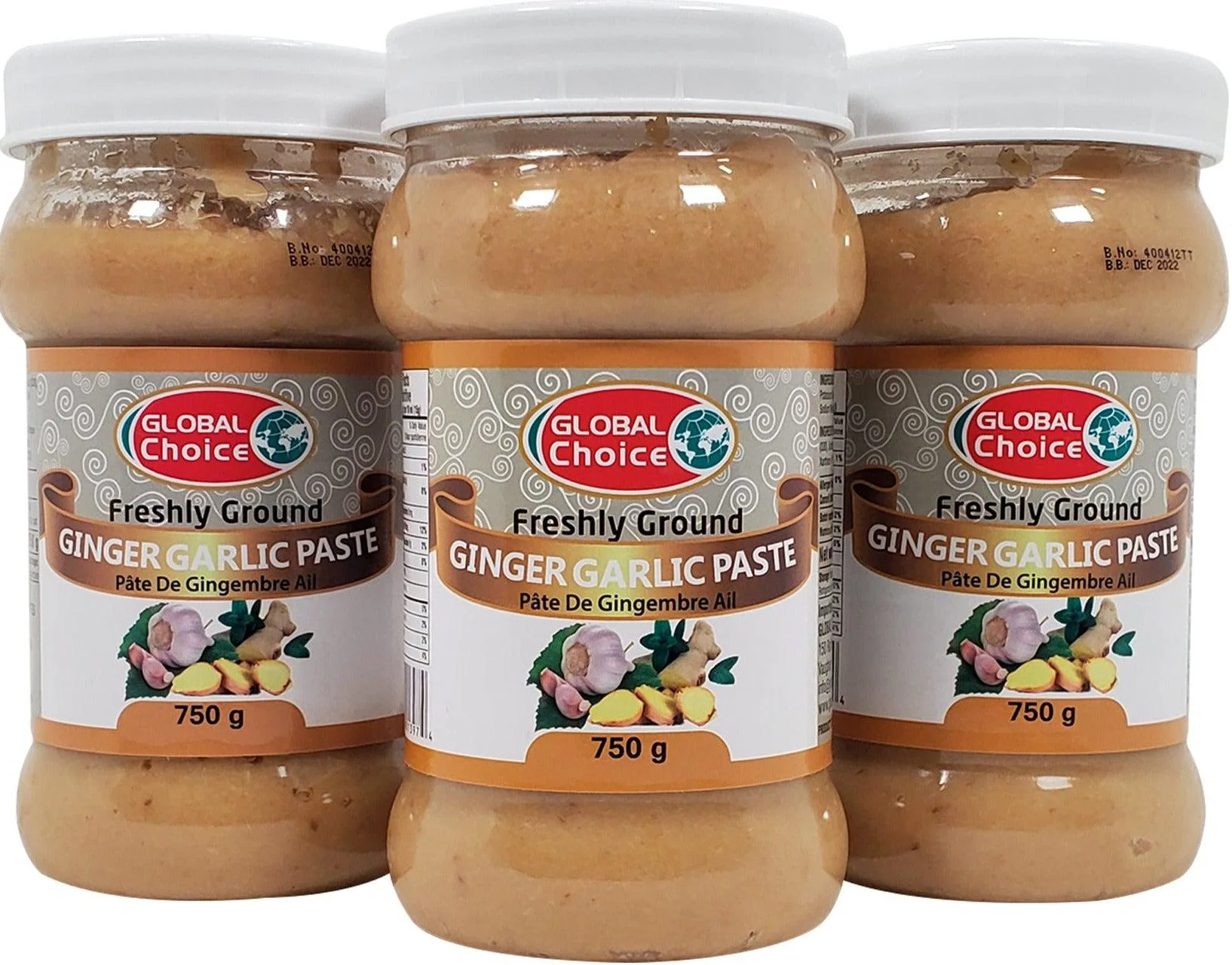 Quality/Global Choice - Minced Ginger & Garlic — Case (12 x 750 G)