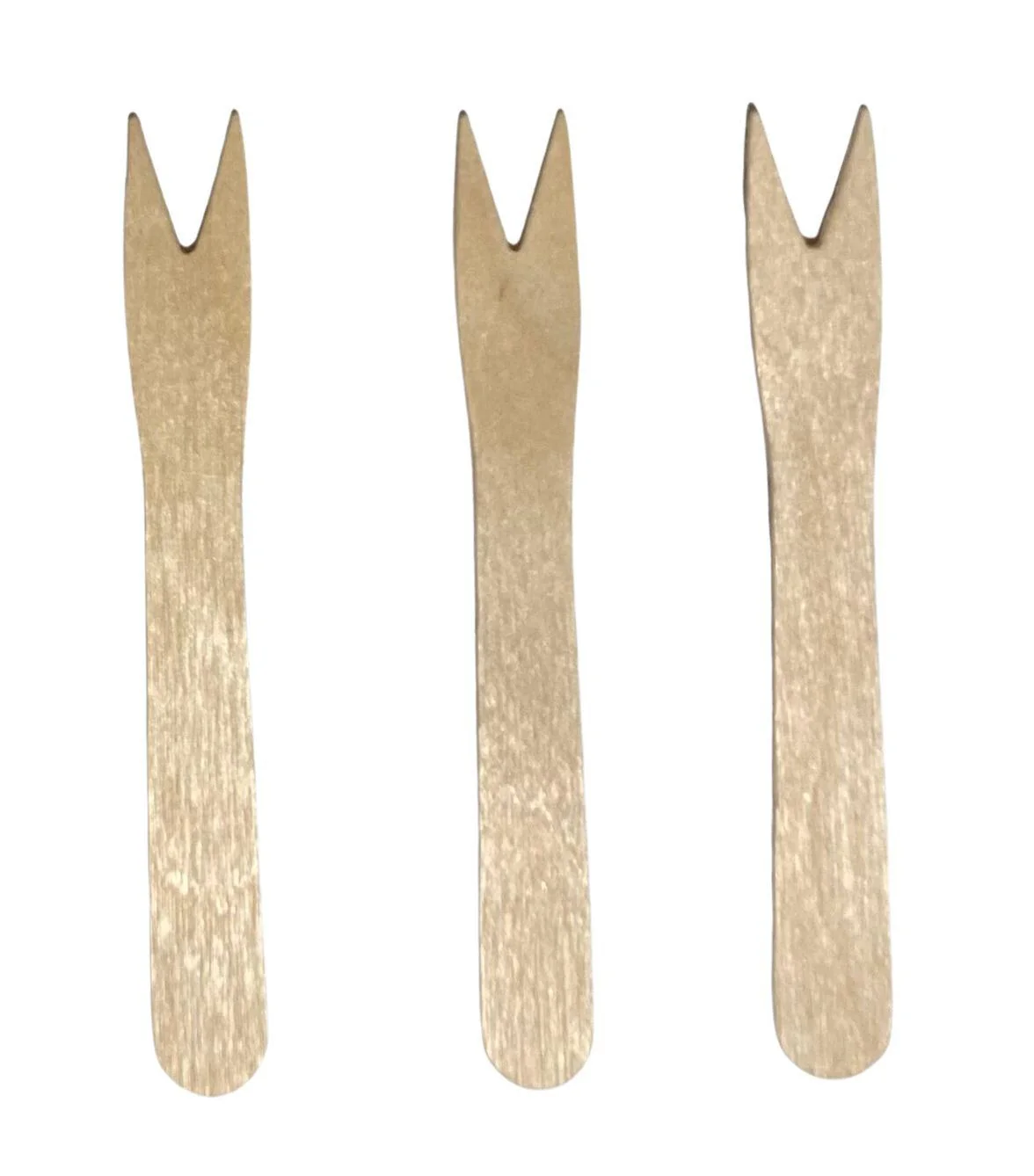 Eco-Craze - Wooden Fruit/Chip Fork - 85mm — Case (10 x 1000 CT)