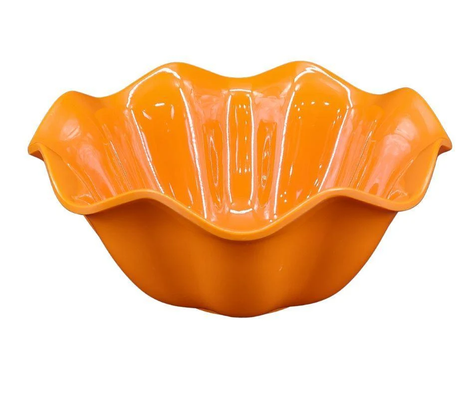 Melamine Flower Bowl - Orange - 9.8" — Each (18 CT)
