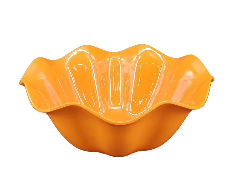 Melamine Flower Bowl - Orange - 12.2" — Each (24 CT)