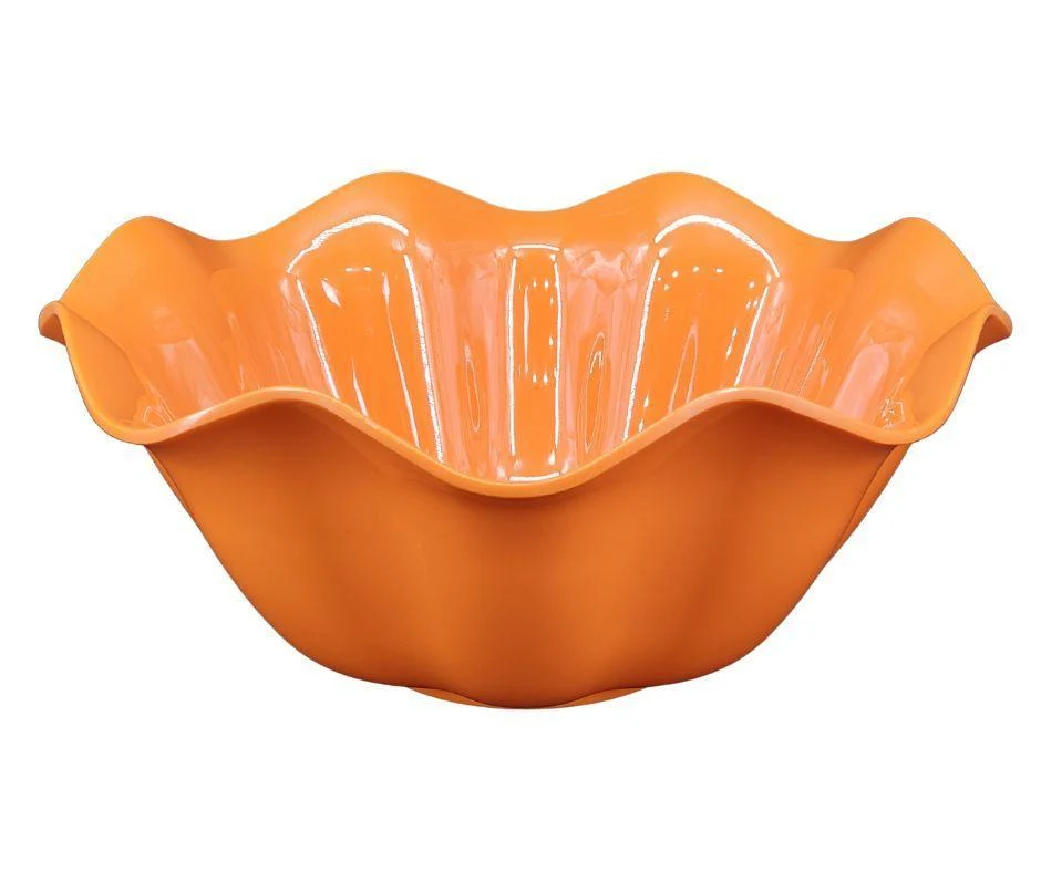Melamine Flower Bowl - Orange - 13.9" — Each (9 CT)