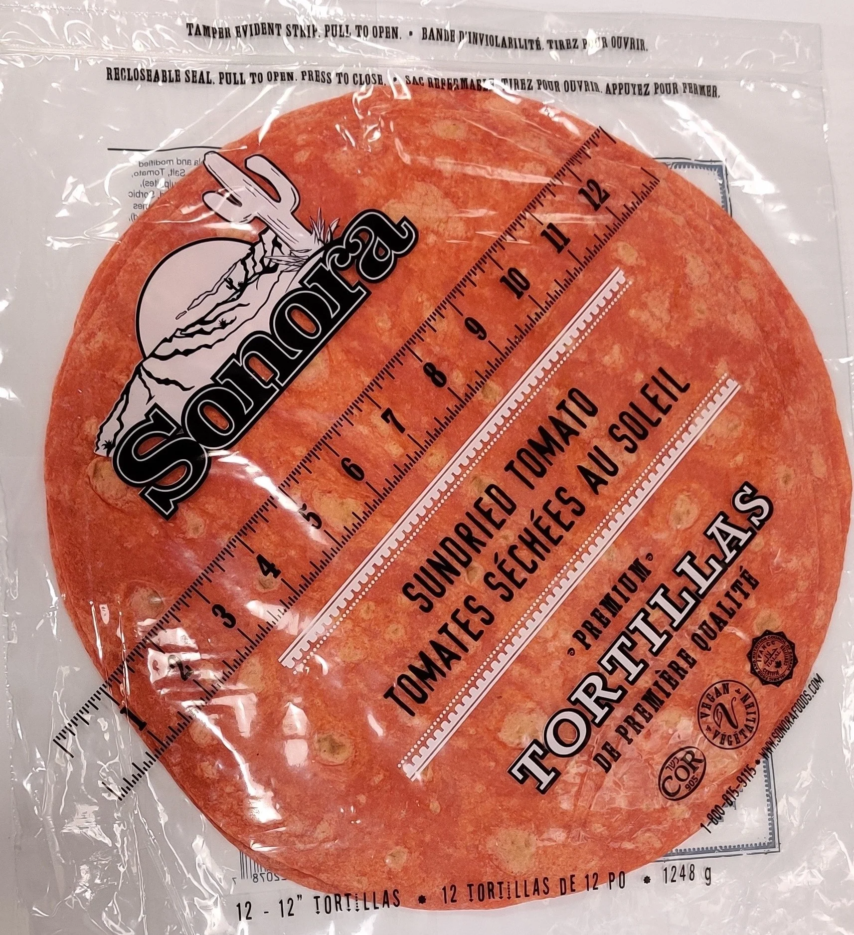 Sonora - Tortilla - Sundried Tomato - 12in - 221078 — Each (12 CT)