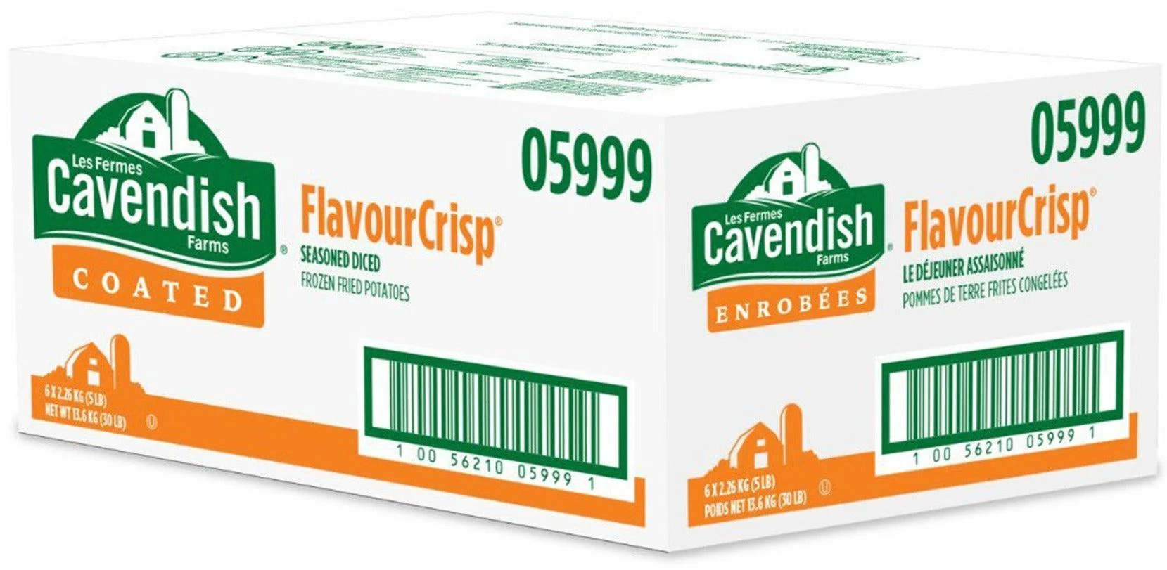 Cavendish - Tuscan Herb Small Diced Potatoes - Skin-On - 05999 — Case (6 x 5 LB)
