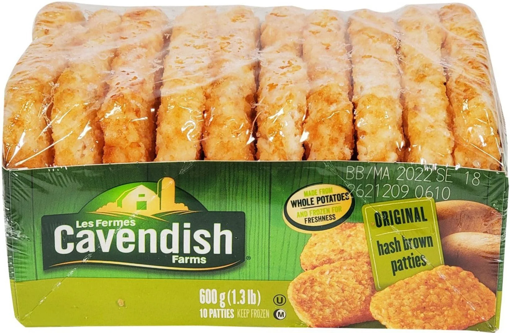 Cavendish - Hash Browns - Potato Patties - Classic — Each (600 G)