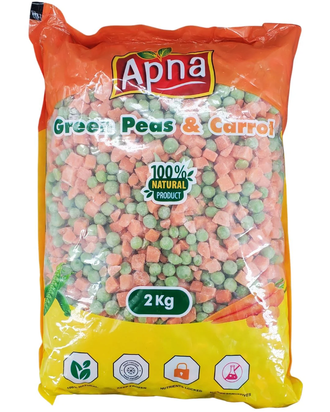 Apna - Green Peas & Carrots — Case (6 x 2 KG)