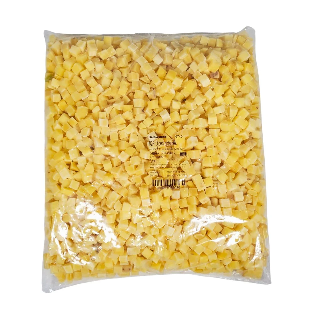 Below Zero - Iqf Diced Potatoes - 6740 - 2kg — Case (4 x 2 KG)