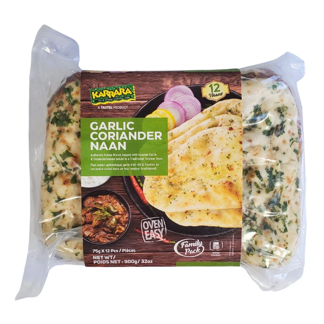 Karrara - Garlic Coriander Naan - 75g — Case (8 x 12 CT)