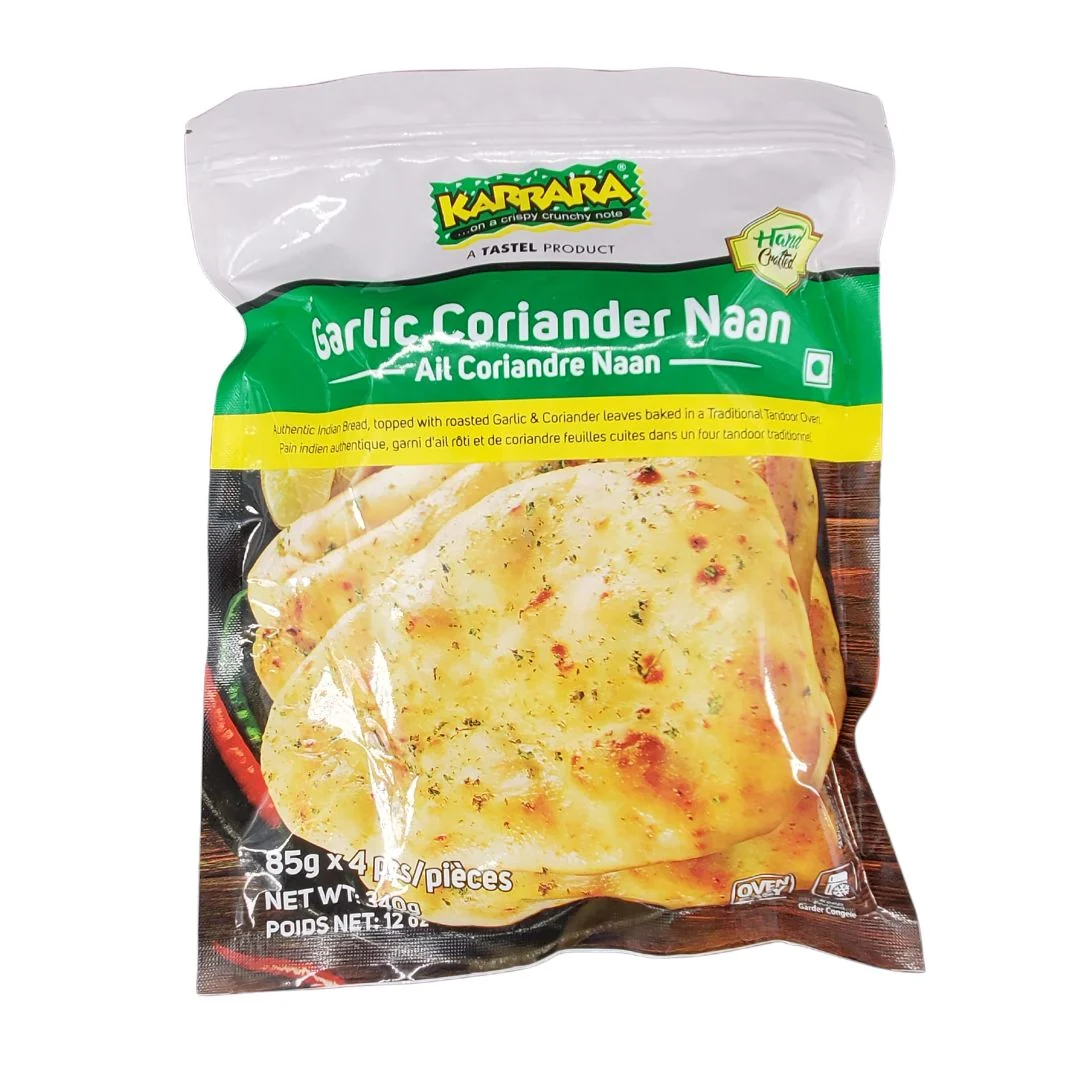 Karrara - Garlic Coriander Naan - 85g — Case (24 x 4 CT)