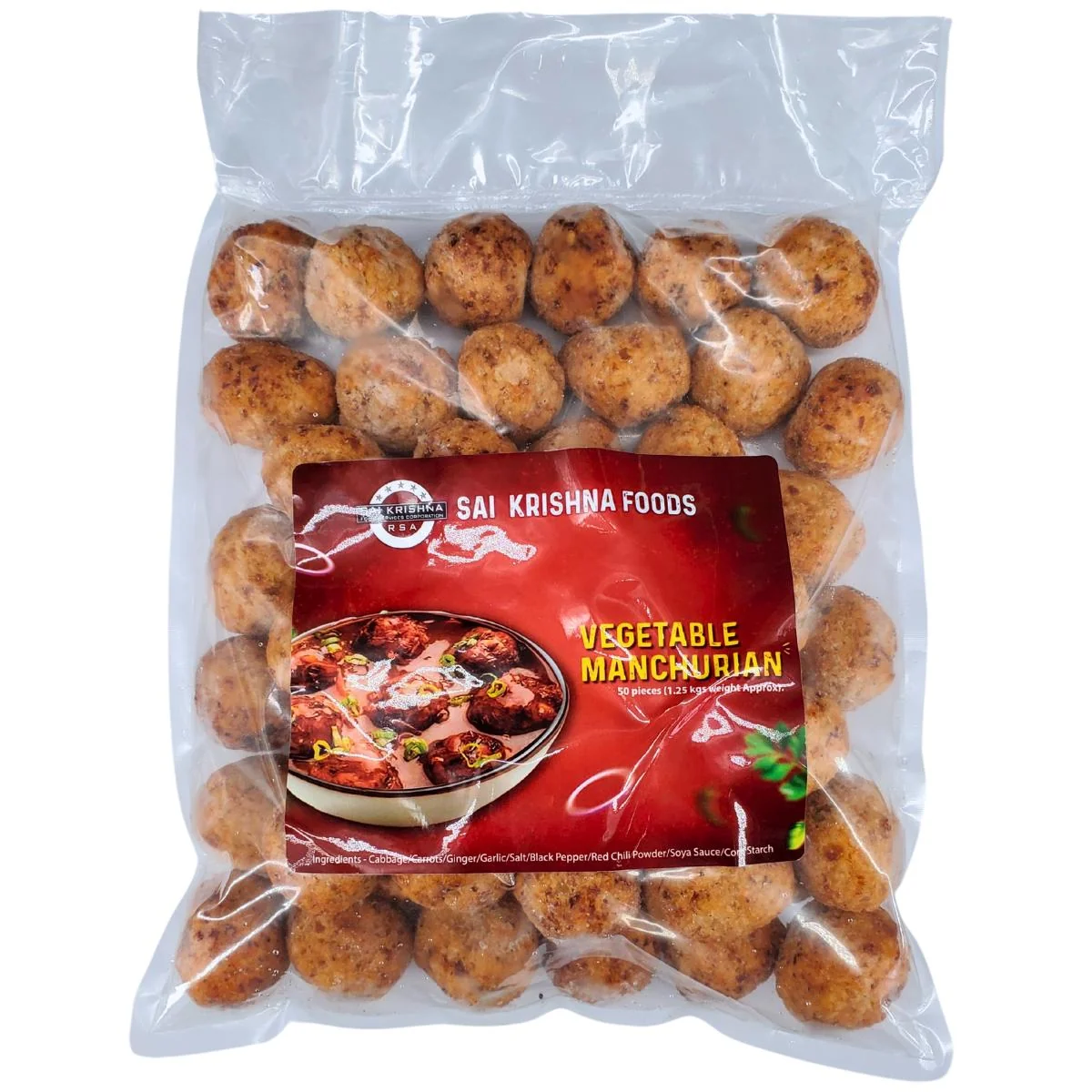 Sai Krishna - Veg Manchurian - Handmade - 50ct — Case (50 CT)