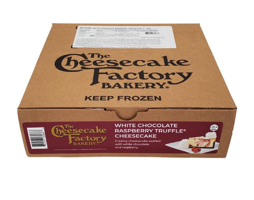 The Cheesecake Factory White Chocolate Raspberry Truffle Cheesecake 9" Slice — Case (4 CT)