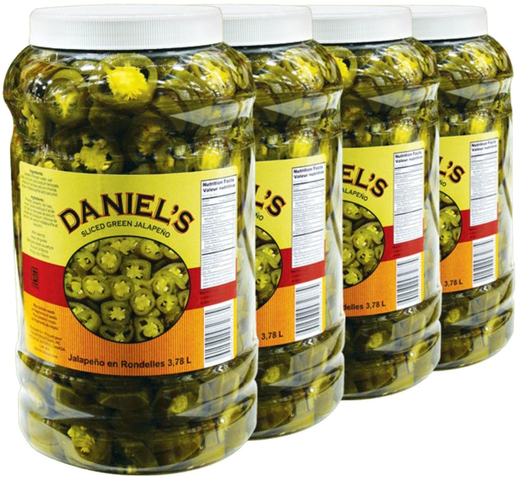 Daniel's - Sliced Jalapeno Pepper — Case (4 x 3.78 L)
