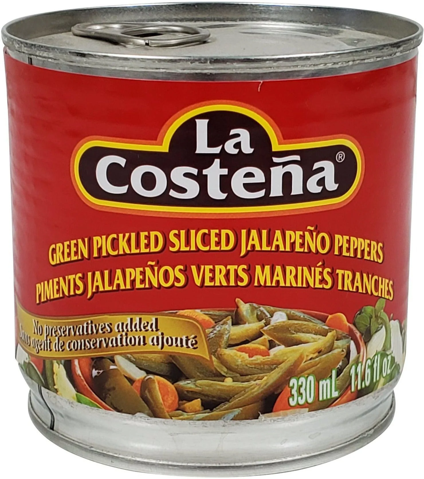 La Costena - Jalapeno Peppers - Green - Sliced — Each (330 ML)