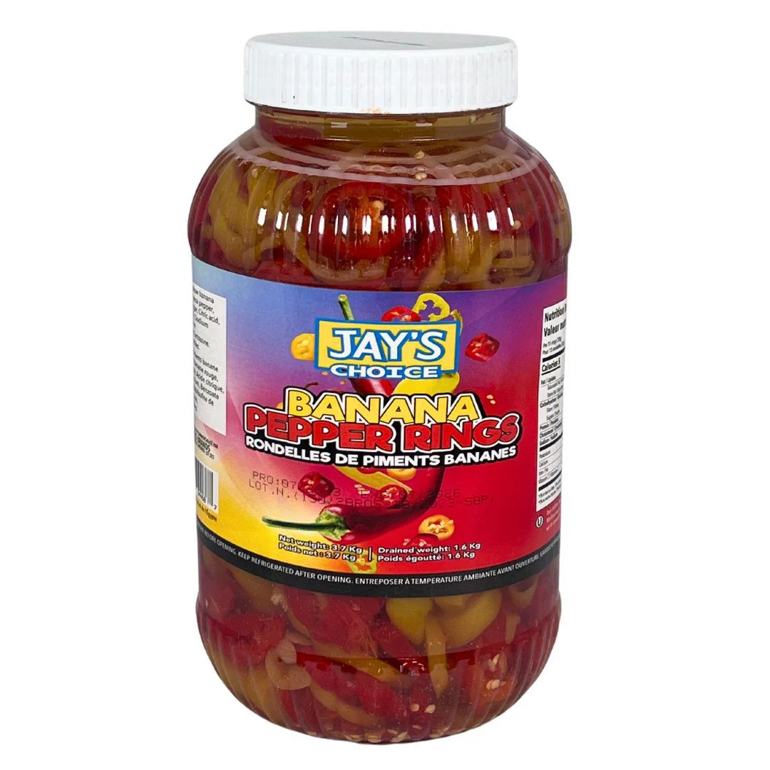 Jay's Choice - Hot Banana Pepper Rings — Each (3.78 L)