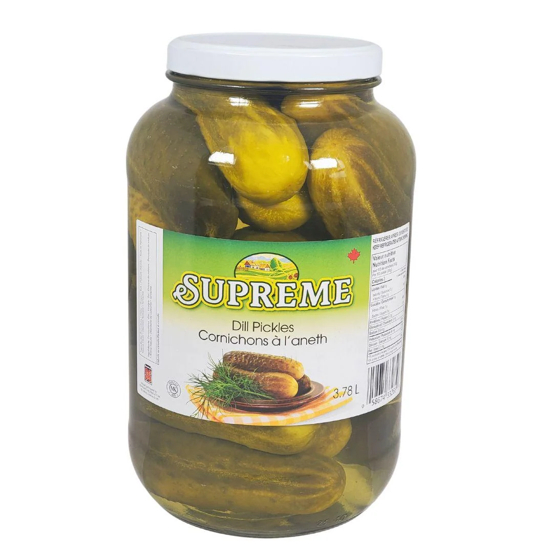 Supreme - Whole Dill Pickles — Each (3.78 L)