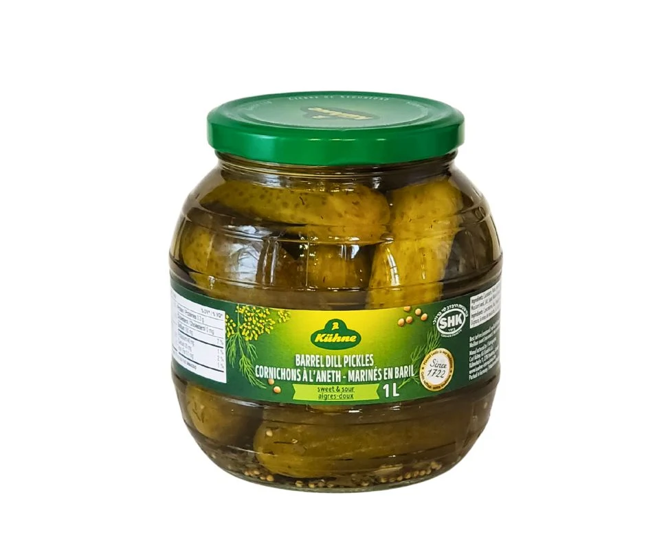 Kuhne - Barrel Dill Pickles Kosher — Case (6 x 1 L)