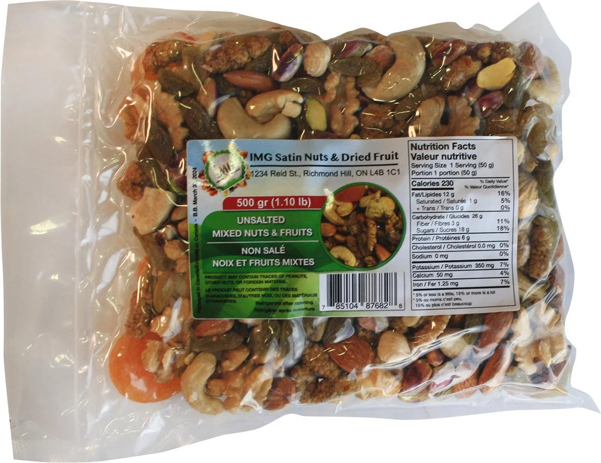 IMG - Mixed Nuts and Fruits - Unsalted — Each (500 G)