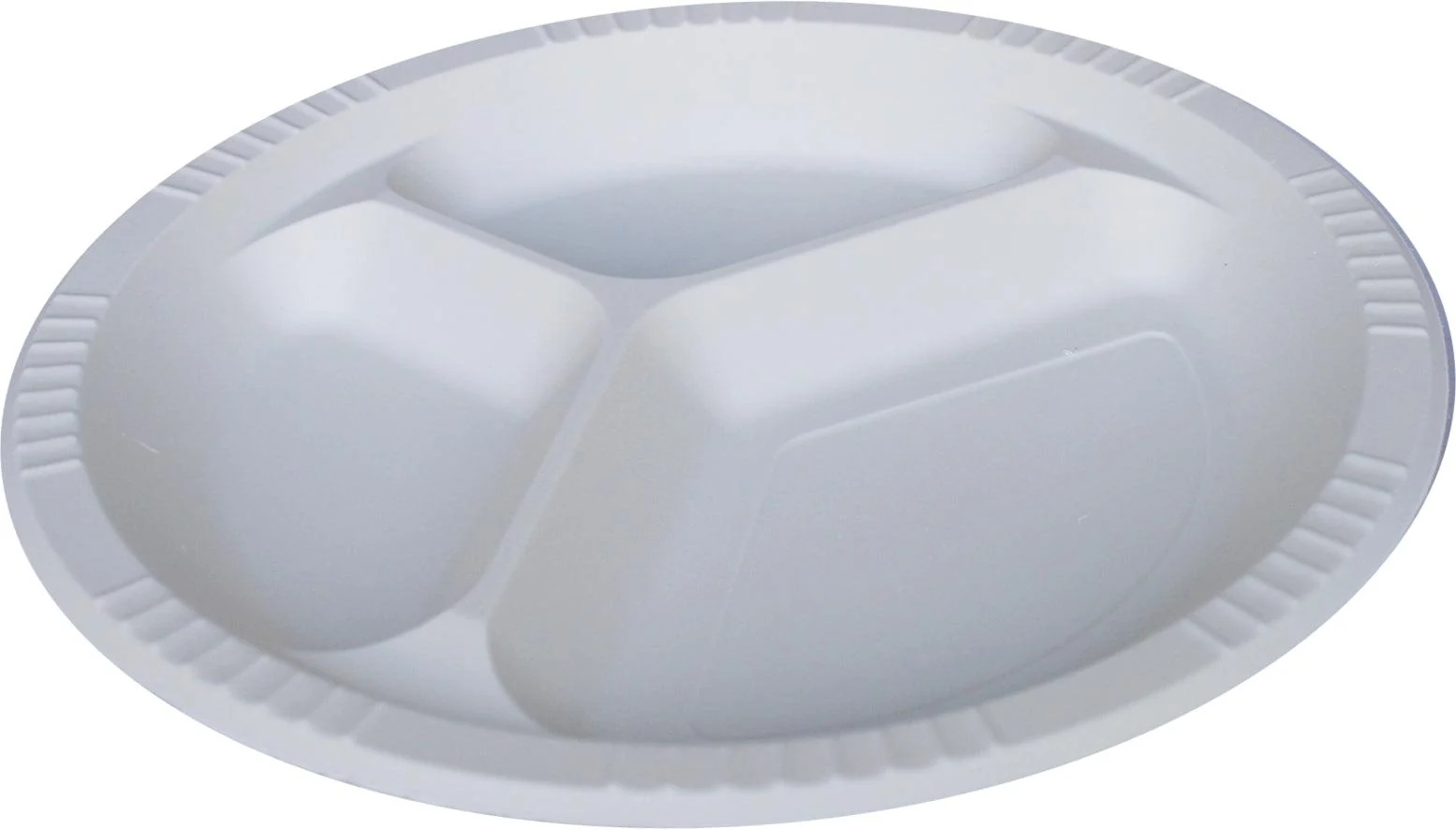 Eco-Craze - Corn Starch 10 Inch Round Plate - 3 Compartment — Case (6 x 50 CT)