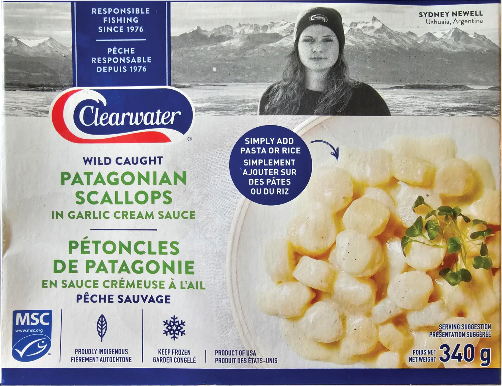 Clearwater - Scallops / Garlic Sause - Reday to Cook - 12oz pt — Each (340 G)
