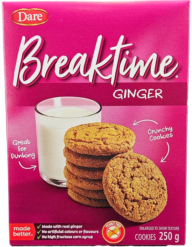Dare - Cookies - Breaktime Ginger — Case (12 x 250 G)