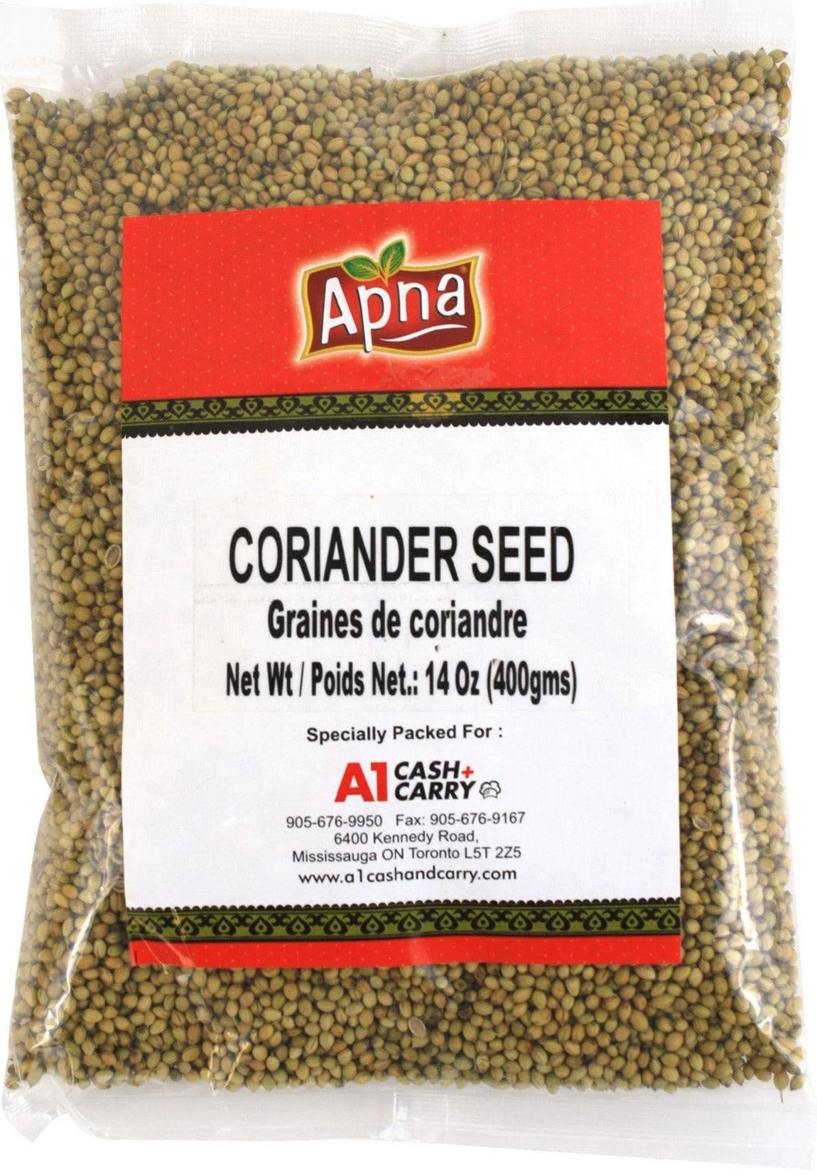 Apna - Coriander Whole — Case (20 x 400 G)